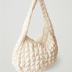 Cream/White COS Quilted Bag